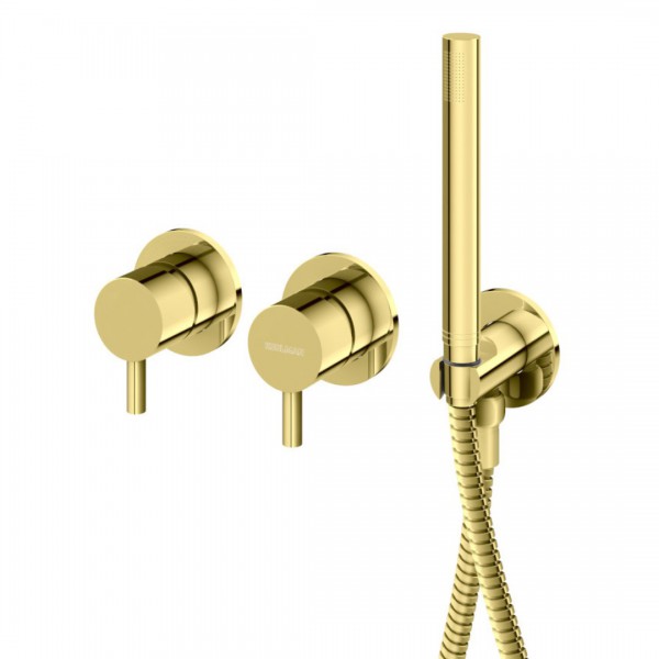 Kohlman Axel bateria wannowa podtynkowa złoty połysk QW260AGD