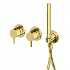 Kohlman Axel bateria wannowa podtynkowa złoty połysk QW260AGD