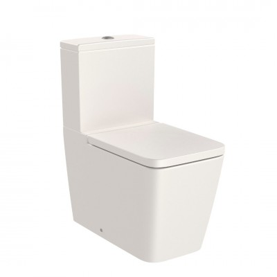 Roca Inspira Square miska WC do kompaktu Rimless beżowy A342536650