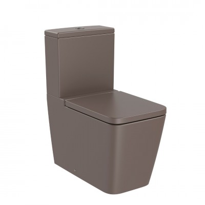 Roca Inspira Square miska WC do kompaktu Rimless cafe A342536660