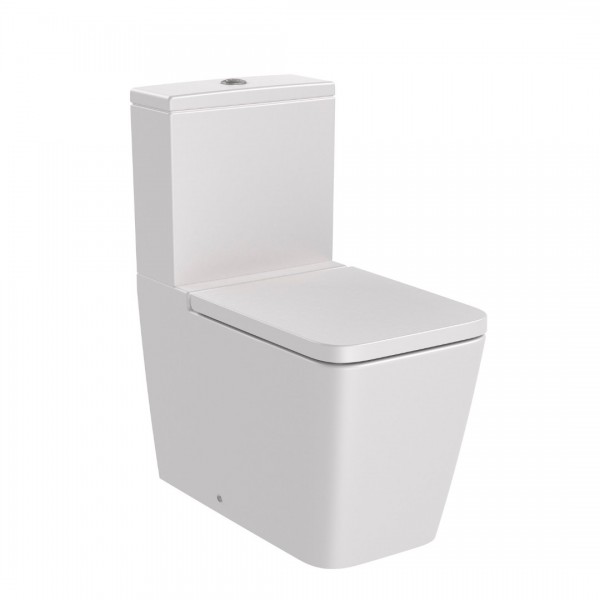 Roca Inspira Square miska WC do kompaktu Rimless perła A342536630