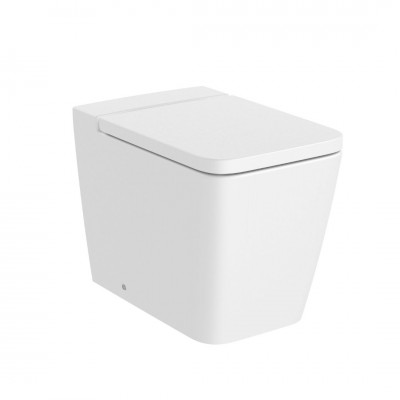 Roca Inspira Square miska WC stojąca Rimless biały mat A347537620
