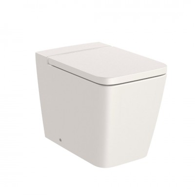 Roca Inspira Square miska WC stojąca Rimless beżowy A347537650