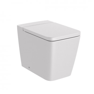 Roca Inspira Square miska WC stojąca Rimless perła A347537630