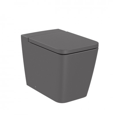 Roca Inspira Square miska WC stojąca Rimless onyks A347537640