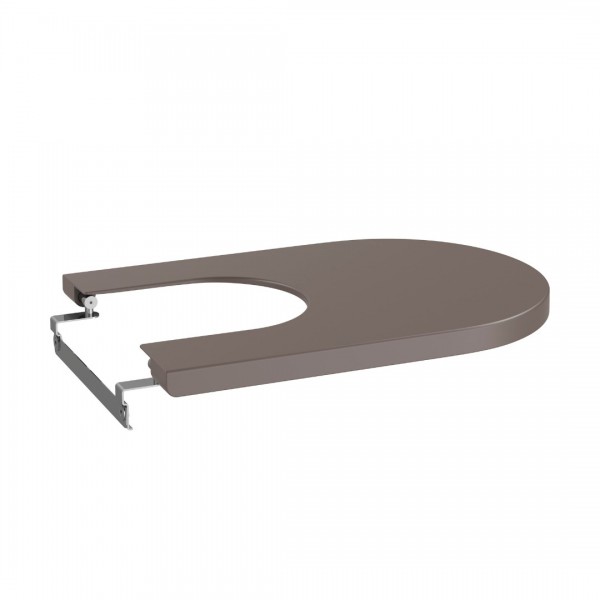 Roca Inspira Round pokrywa do bidetu wolnoopadająca Supralit® cafe A80652266B