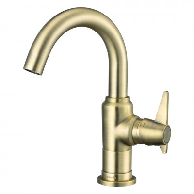 Deante Temisto bateria umywalkowa stojąca mosiądz BQT_M20M