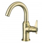 Deante Temisto bateria umywalkowa stojąca mosiądz BQT_M20M