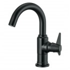 Deante Temisto bateria umywalkowa stojąca czarny mat BQT_N20M