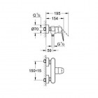 Grohe Eurodisc Cosmopolitan bateria prysznicowa