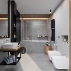 Deante Hiacynt bateria bidetowa stojąca chrom BQH_030M