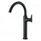 Deante Temisto bateria umywalkowa stojąca wysoka czarny mat BQT_N20K