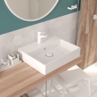 Deante Hiacynt Bianco bateria umywalkowa biała BQH A20M