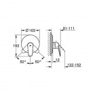 Grohe Eurodisc Cosmopolitan bateria prysznicowa podtynkowa