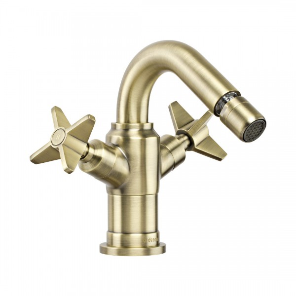 Deante Temisto bateria bidetowa stojąca mosiądz BQT_M30D