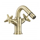 Deante Temisto bateria bidetowa stojąca mosiądz BQT_M30D