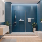 Deante Kerria Plus kabina prysznicowa kwadratowa Walk-in 70 cm chrom 50239