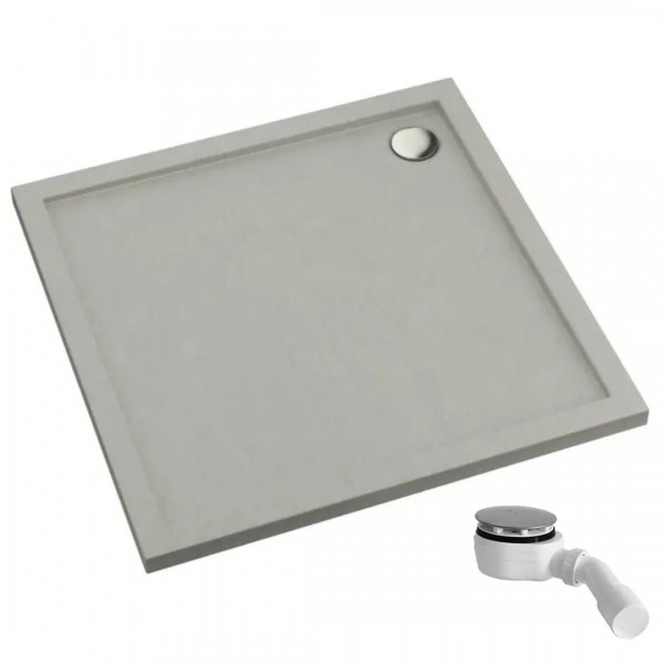 Schedpol Caspar New Cement Stone brodzik kwadratowy 80x80 cm 32330/CT/ST