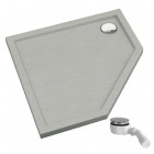 Schedpol Caspar New Cement Stone brodzik pięciokątny 90x90 cm 32398/CT/ST