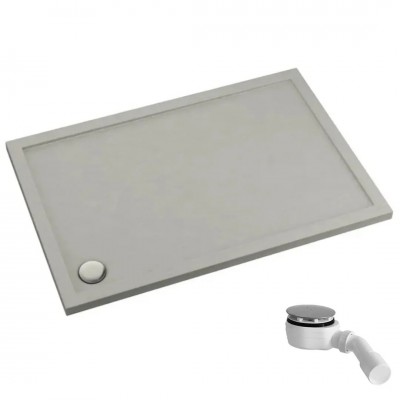 Schedpol Caspar New Cement Stone brodzik prostokątny 80x100 cm 32336/CT/ST