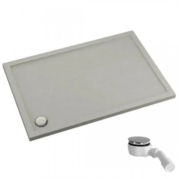 Schedpol Caspar New Cement Stone brodzik prostokątny 80x100 cm 32336/CT/ST