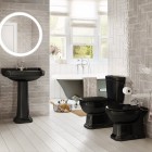 Roca Carmen zbiornik WC do kompaktu czarny połysk A3410A1560