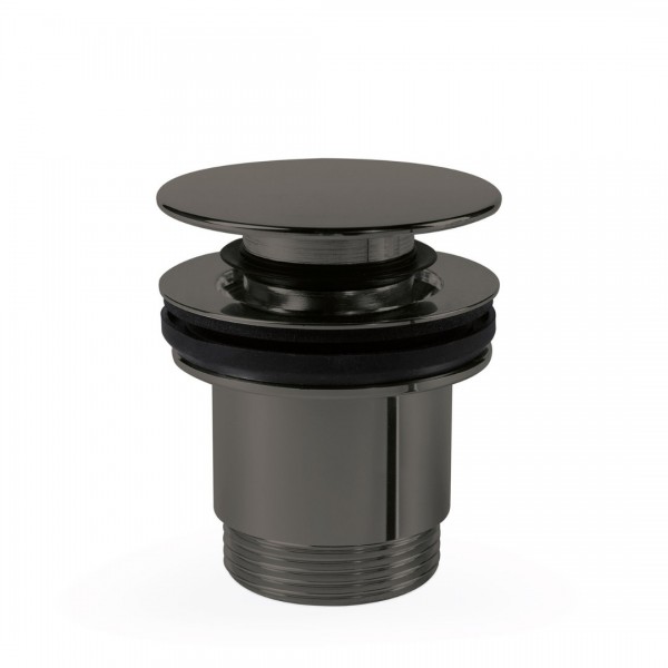 Tres korek do umywalki klik-klak okrągły czarny metalizowany 24284001KM