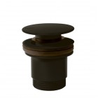 Tres korek do umywalki klik-klak okrągły czarny brąz 24284001KMB