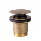 Tres odpływ umywalkowy klik klak stare złoto mat 24284001LM