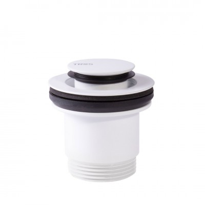 Tres odpływ umywalkowy klik klak biały mat 24284002BM