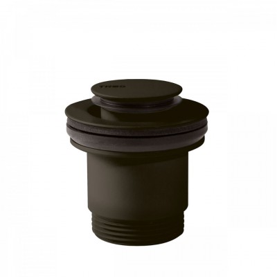 Tres korek do umywalki klik-klak okrągły czarny brąz 24284002KMB
