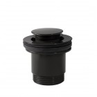 Tres korek do umywalki klik-klak okrągły czarny połysk 24284002NE