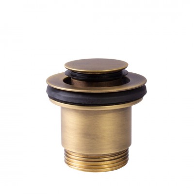 Tres odpływ umywalkowy klik klak stare złoto mat 24284002LM