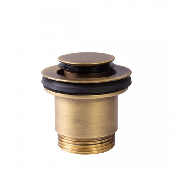 Tres odpływ umywalkowy klik klak stare złoto mat 24284002LM