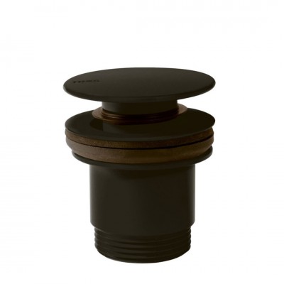 Tres korek do umywalki klik-klak okrągły czarny brąz 24284001KMB