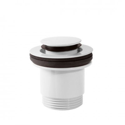 Tres korek do umywalki klik-klak okrągły biały połysk 24284002BL