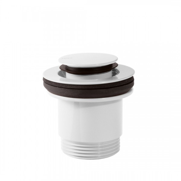 Tres korek do umywalki klik-klak okrągły biały połysk 24284002BL