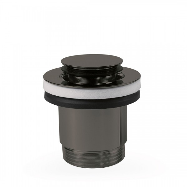 Tres korek do umywalki klik-klak okrągły czarny metalizowany 24284002KM