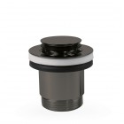 Tres korek do umywalki klik-klak okrągły czarny metalizowany 24284002KM