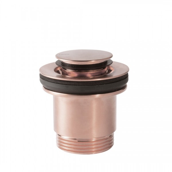 Tres korek do umywalki klik-klak okrągły złoto różowe mat 24284002OPM