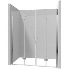 Deante Kerria Plus drzwi prysznicowe składane 140 cm chrom 50392