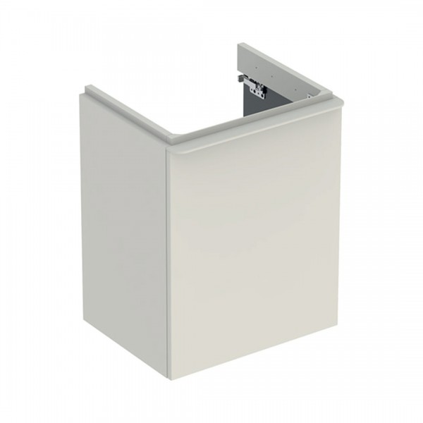 Geberit Smyle Square szafka podumywalkowa 49,2 cm wisząca szary piaskowy połysk 500.363.JL.1
