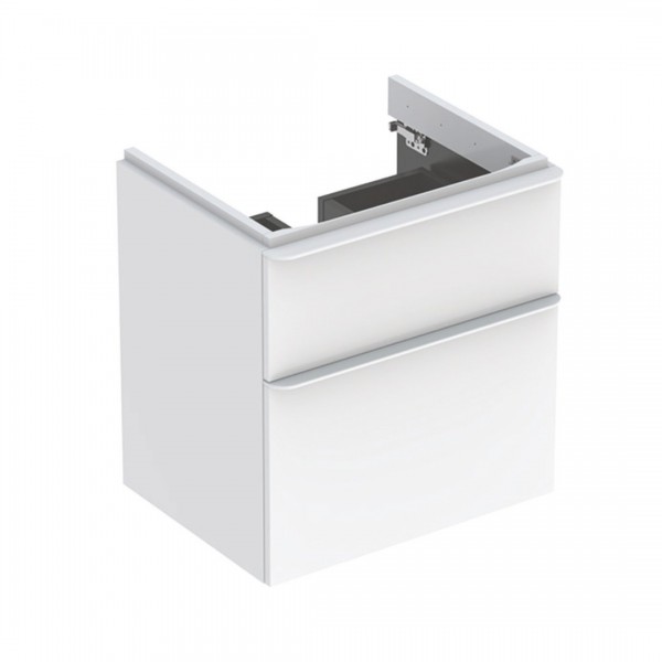 Geberit Smyle Square szafka podumywalkowa 58,4 cm wisząca biały połysk 500.352.00.1