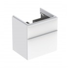 Geberit Smyle Square szafka podumywalkowa 58,4 cm wisząca biały połysk 500.352.00.1