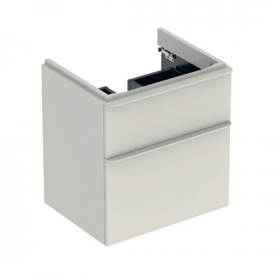 Geberit Smyle Square szafka podumywalkowa 58,4 cm wisząca szary piaskowy połysk 500.352.JL.1