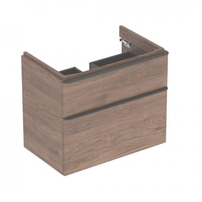 Geberit Smyle Square szafka podumywalkowa 73,4 cm wisząca orzech hickory 500.353.JR.1