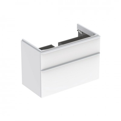 Geberit Smyle Square szafka podumywalkowa 88,4 cm wisząca biały połysk 500.354.00.1
