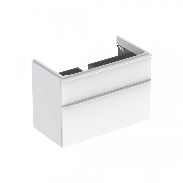 Geberit Smyle Square szafka podumywalkowa 88,4 cm wisząca biały połysk 500.354.00.1