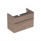 Geberit Smyle Square szafka podumywalkowa 88,4 cm wisząca orzech hickory 500.354.JR.1