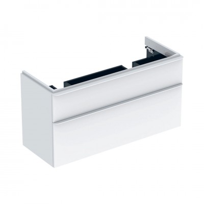 Geberit Smyle Square szafka podumywalkowa 118,4 cm wisząca biały połysk 500.356.00.1